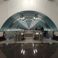 Photo taken at metro Sportivnaya-2 by Yana G. on 5/27/2015