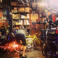 Photo taken at Pedal Pusher Bike Shop by Laura S. on 8/21/2014