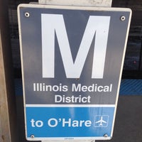 Photo taken at CTA - Illinois Medical District by Olu A. on 4/14/2016