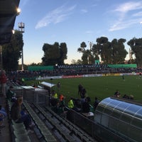 Photo taken at Stadion an der Lohmühle by Thorsten on 8/19/2016