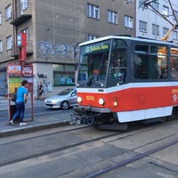 Photo taken at Nákladové nádraží Žižkov (tram) by Kirsten M. on 7/21/2016