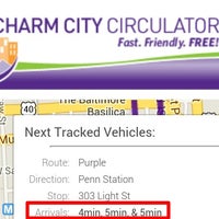 Photo taken at Charm City Circulator - Purple Route - Light St - #303 by Pete C. on 2/26/2014
