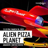 Photo taken at Alien Pizza Planet by Doan C. on 3/30/2023