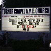 Photo taken at Turner Chapel AME Church by Toni B. on 10/2/2016