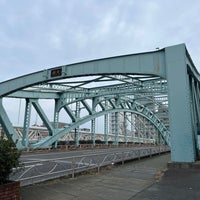 Photo taken at Senju-Ōhashi Bridge by Yue P. on 2/18/2023