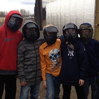 Photo taken at Blitz Paintball by Tricia P. on 4/13/2013