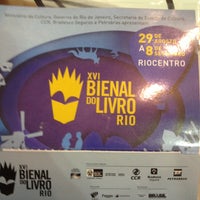 Photo taken at Bienal do Livro Rio by Lucia Q. on 8/30/2013