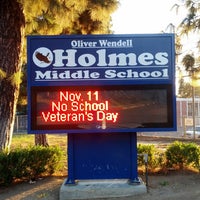Photo taken at Holmes International Middle School by Corey P. on 11/6/2013