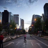 Photo taken at Avenida Paseo de la Reforma by Raul M. on 3/27/2016