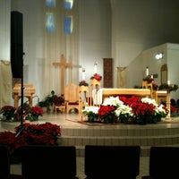 Photo taken at St Monica Church by Lisa T. on 12/24/2012