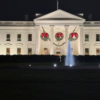 Photo taken at White House Lawn Fountain by Satoko on 12/24/2023