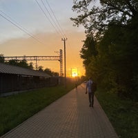 Photo taken at Ж/Д платформа Левобережная by jelena on 5/17/2021