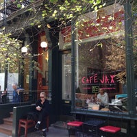 Photo taken at Cafe Jax by Project Latte: a NYC cafe culture guide on 9/21/2014