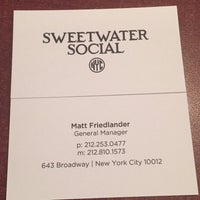 2/16/2017 tarihinde Matt F.ziyaretçi tarafından Sweetwater Social'de çekilen fotoğraf