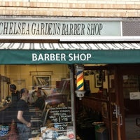 Photo taken at Chelsea Gardens Barber Shop by YourNYAgent on 12/2/2013