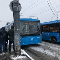 Photo taken at Остановка «Метро Выхино» by Виктория В. on 2/11/2018