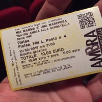 Photo taken at Teatro Ambra alla Garbatella by MadGrin on 2/10/2015