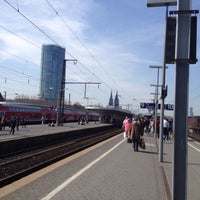 Photo taken at Bahnhof Köln Messe/Deutz by Daniela on 4/10/2015