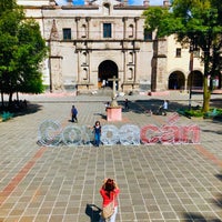 Photo taken at Catedral De Coyoacán by M on 9/2/2019