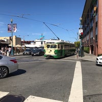 Photo taken at F- Streetcar First Stop- Beach &amp;amp; Jones by Osamu Y. on 6/18/2017
