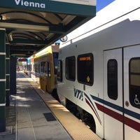 Photo taken at VTA Vienna Light Rail Station by Osamu Y. on 10/18/2014