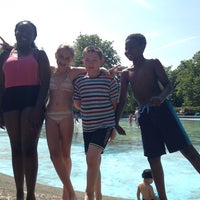 Photo taken at Streatham Common Paddling Pool by Cher G. on 7/30/2014