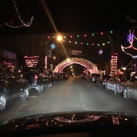 Photo taken at Candy Cane Lane by Leslie on 1/1/2018
