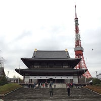 Photo taken at Zojoji Temple by Satoshi K. on 1/23/2016
