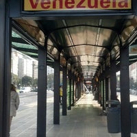 Photo taken at Metrobus - Estación  Venezuela by E. on 8/6/2013