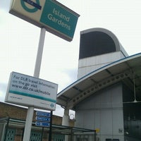 Photo taken at Island Gardens DLR Station by Kevan D. on 9/30/2012