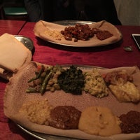 Photo taken at Meskerem Ethiopian Restaurant by Neelu R. on 2/14/2018