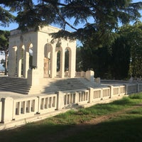 Photo taken at Mausoleo Ossario Gianicolense by Carlos O. on 9/22/2016