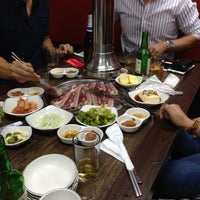 Photo taken at Red Pig Korean Restaurant (빨간돼지 한국식당) by Manuel G. on 5/8/2013