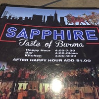 Photo taken at Sapphire Asian Cuisine &amp;amp; Lounge by Ramon G. on 7/29/2016