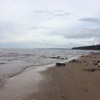 Photo taken at пляж в Зеленогорске by Anton K. on 10/2/2016