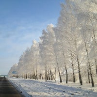 Photo taken at Марпосадское шоссе by Зиля К. on 1/2/2013