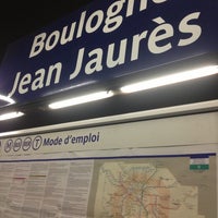 Photo taken at Métro Boulogne – Jean Jaurès [10] by Stephane M. on 1/21/2013