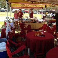 Photo taken at South Lawn - USC Tailgate by Jeanne P. on 8/30/2014