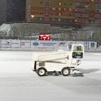 Photo taken at Стадион «Строитель» by Sam L. on 2/17/2021