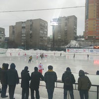 Photo taken at Стадион «Строитель» by Sam L. on 2/24/2019