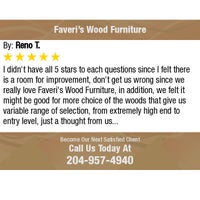 Faveri S Wood Furniture Minto 0 Tips