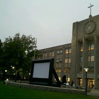 Photo taken at St. John&amp;#39;s University Library by Michael C. on 10/24/2012