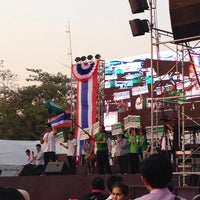 Photo taken at Lat Phrao Square Rally Site by Kanok C. on 1/17/2014