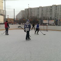 Photo taken at Lublino Hockey Arena 60 by Миша К. on 2/3/2014