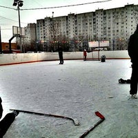 Photo taken at Lublino Hockey Arena 60 by Миша К. on 2/2/2014