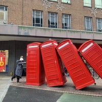 Photo taken at &amp;quot;Out of Order&amp;quot; David Mach Sculpture (Phoneboxes) by Franka K. on 1/7/2020