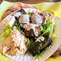 Photo taken at Hungry Pocket Falafel House by Justin O. on 5/13/2018