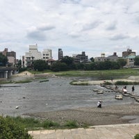 Photo taken at Kamogawa River Delta by Oat-Theerada T. on 7/11/2017