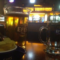 Photo taken at Maschera Efes Beer Cafe &amp;amp; Bistro by Yorgo on 4/22/2013