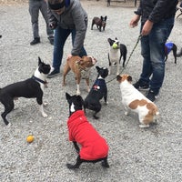 Photo taken at Union Square Dog Run by Louise G. on 3/25/2018
